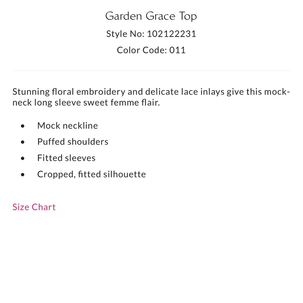 NWOT Free People Garden Grace Embroidered Top- Ivory Combo - Picture 4 of 8